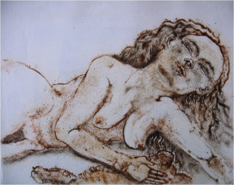 Female Nude With Teddy